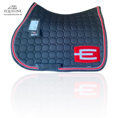 Equiline E-logga schabrak silver/röd/silver passpoal