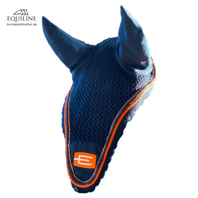 Equiline E-logga Loop tävlingshuva brons/glittersvart/orange passpoal