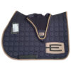 Equiline E-logga schabrak marin med cappuccino/svart