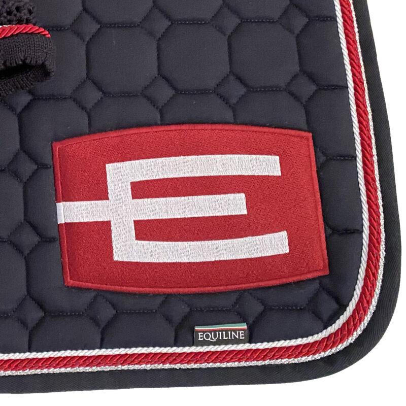 Equiline E-logga schabrak marin med rött och silver - Bild 2