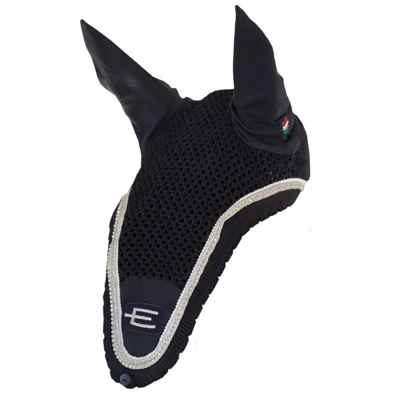 Equiline E-logga Loop tävlingshuva marin med silver/swarovski passpoal
