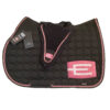 Equiline E-logga schabrak svart med rosa/svart passpoal