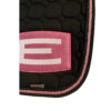Equiline E-logga schabrak svart med rosa/svart passpoal - Bild 2
