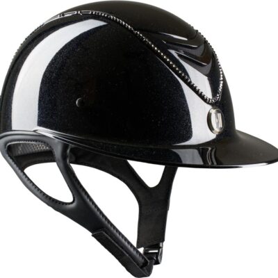 One K MIPS Avancé Lux ridhjälm - glossy, black swarovski