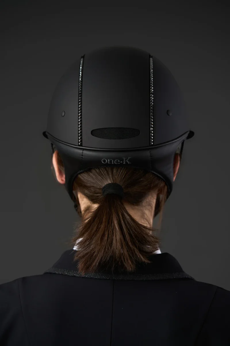 One K MIPS Avancé Lux ridhjälm - matt top, black swarovski - Bild 3