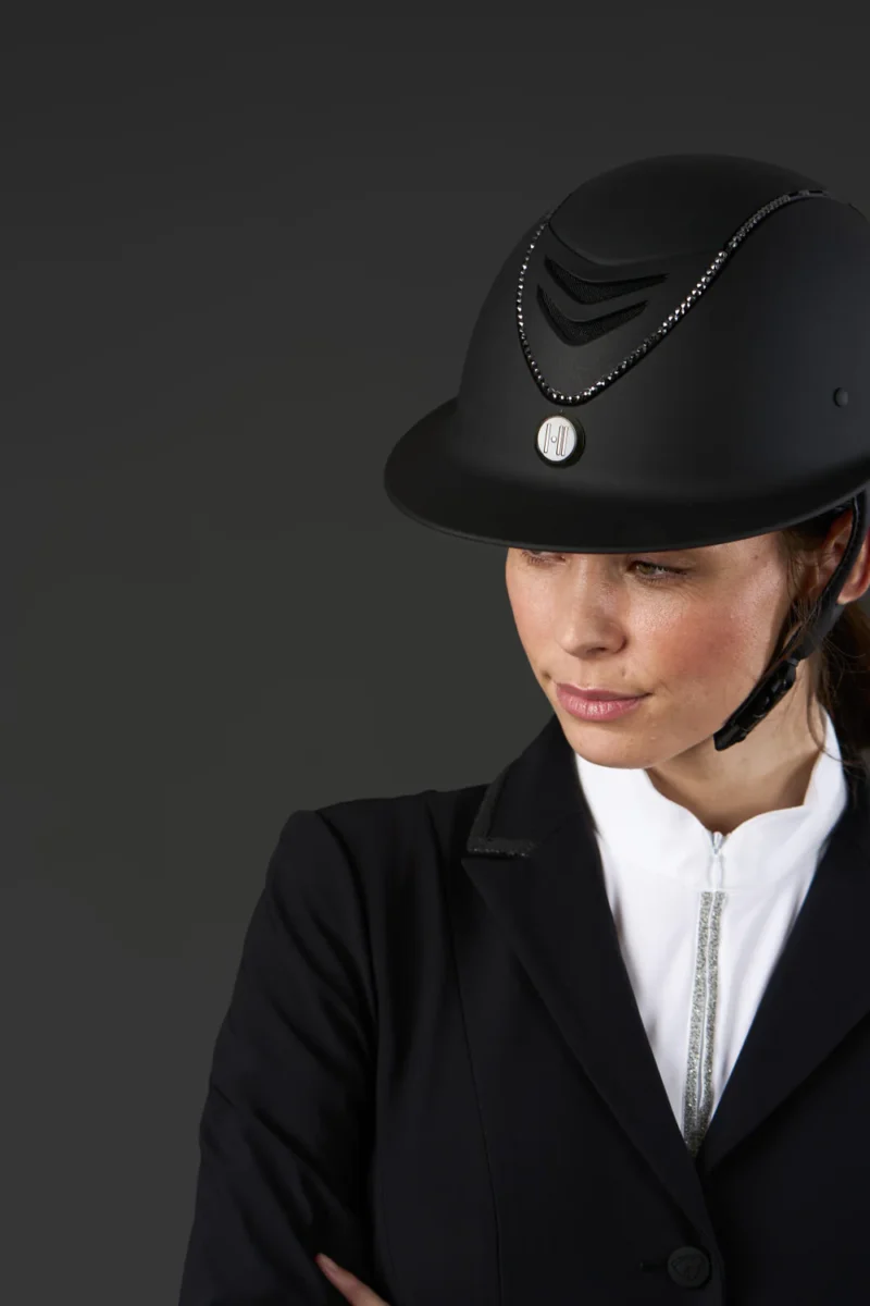 One K MIPS Avancé Lux ridhjälm - matt top, black swarovski - Bild 2